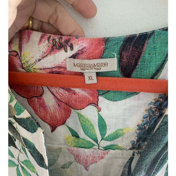 Marisa & Marie Made in Italy 100% Linen Shift dress sx XL - Picture 7 of 8